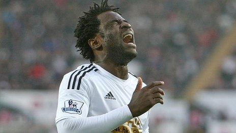 Wilfried Bony scored 34 goals in 70 games for Swansea