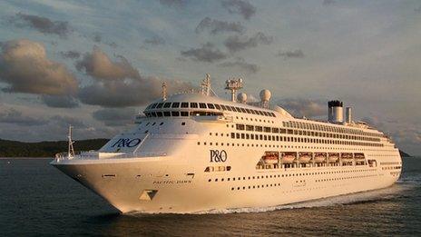 P&O Cruise ship