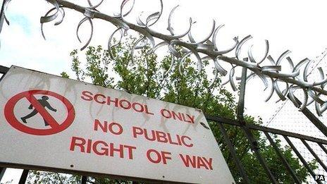 School fence