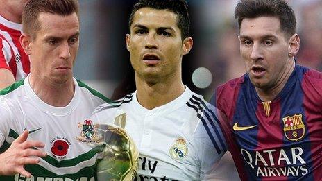 Chris Venables, Cristiano Ronaldo and Lionel Messi
