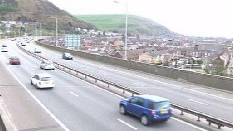 Port Talbot M4 traffic