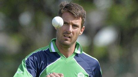 Ireland fast bowler Max Sorensen