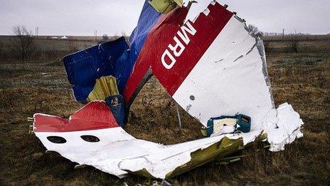 MH17 wreckage