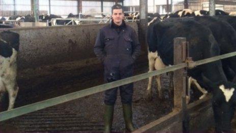 Dairy farmer Andrew Yarwood