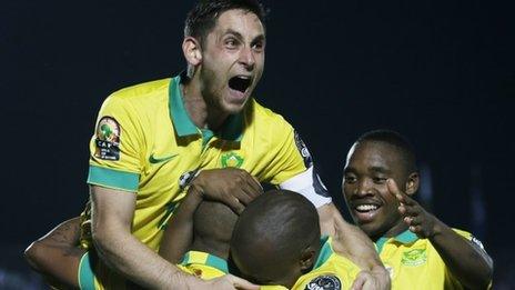 South Africa celebrate