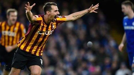 Filipe Morais of Bradford City