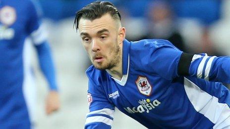 Scott Malone in action for Cardiff City