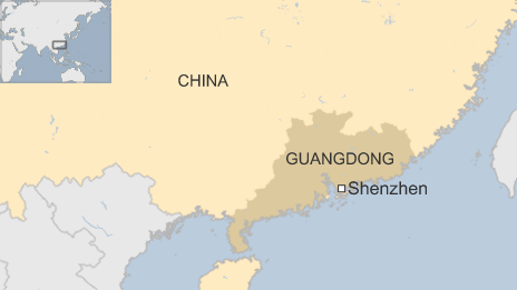 Map of Shenzhen