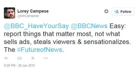 #FutureofNews tweet by @MrCampese