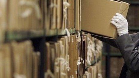 Member of staff at The National Archives in Kew