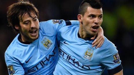 David Silva and Sergio Aguero