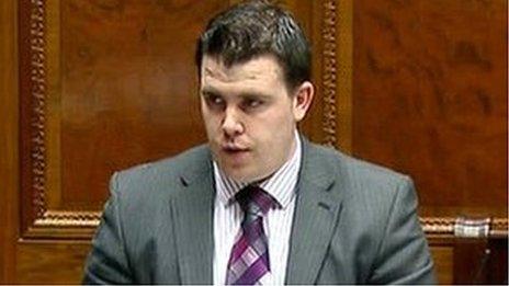 Phil Flanagan has been banned from speaking in the NI Assembly