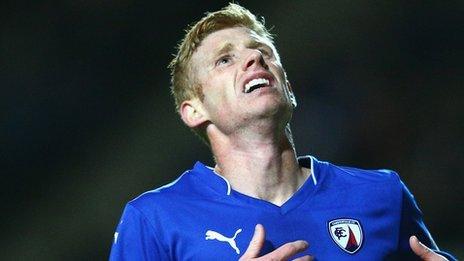 Eoin Doyle in action for Chesterfield