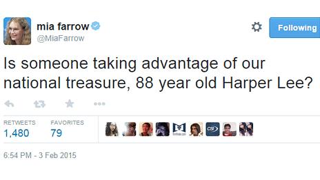 Mia Farrow tweet