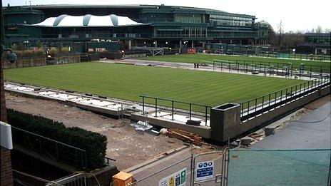 Extra underground storage space is being created near the press centre