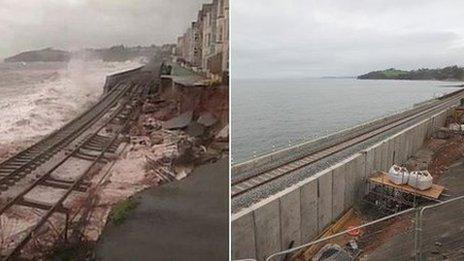 Dawlish - before and after