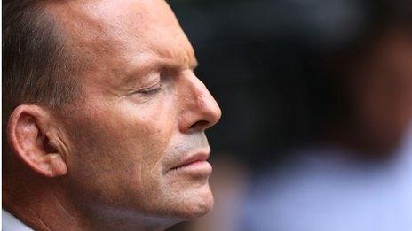 Prime Minister Tony Abbott during a press conference at Parliament House (09 February 2015)