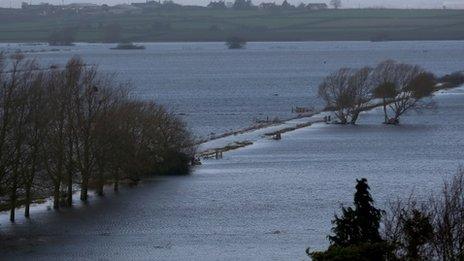 Flooding on the Somerset levels