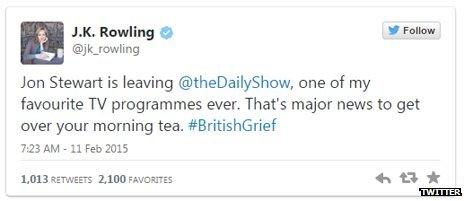 JK Rowling tweet