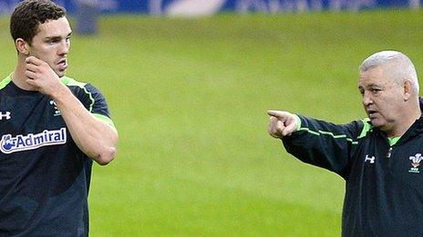 George North and Warren Gatland