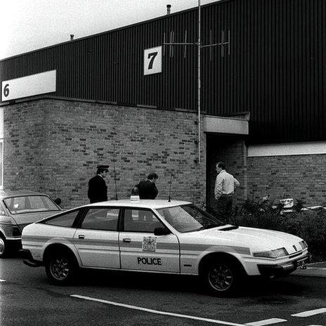 Unit 7 of the Brinks Mat security warehouse at Heathrow Airport