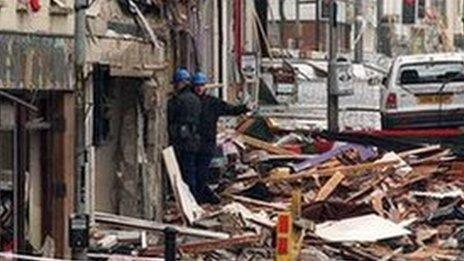 Omagh bomb scene
