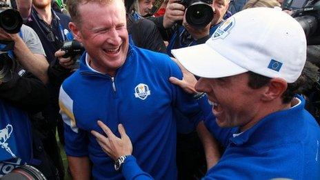 Rory McIlroy and Jamie Donaldson