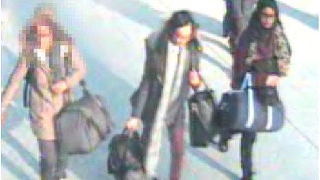 CCTV of the three girls