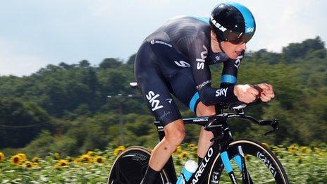 Geraint Thomas won the second stage of the Tour of the Algarve