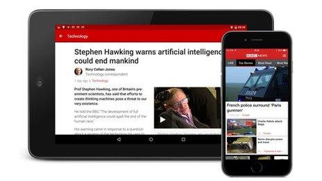 BBC app - tablet and mobile