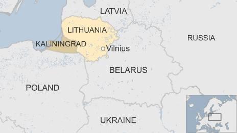 Map of Lithuania