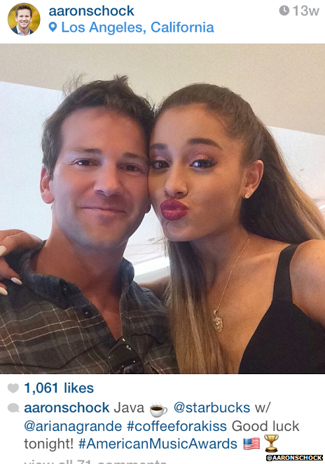 Aaron Schock and Arianne Grande