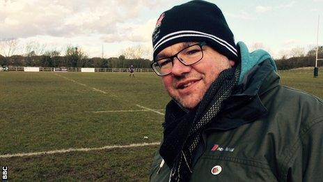 Chesham supporter and women's rugby coach Karl Cross