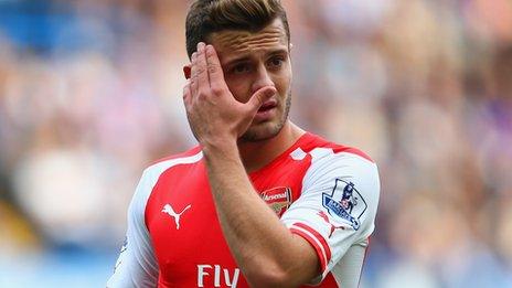 Arsenal midfielder Jack Wilshere