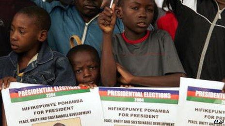 Swapo election rally in 2004