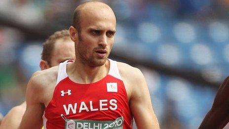 Gareth Warburton at the 2010 Commonwealth Games in Delhi