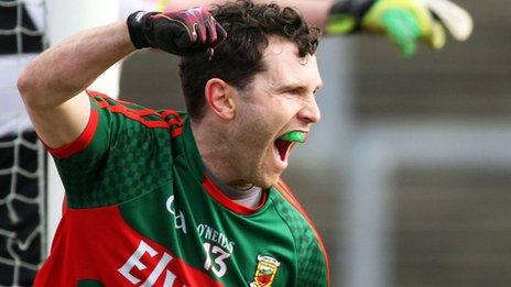 Mark Ronaldson scored a goal for Mayo