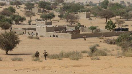 An image of the town of Mao, in Chad