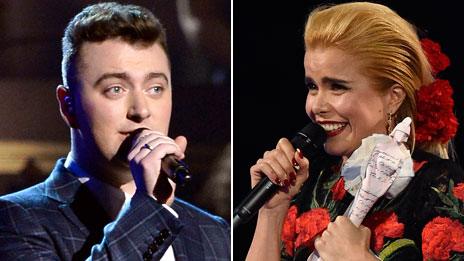 Sam Smith and Paloma Faith