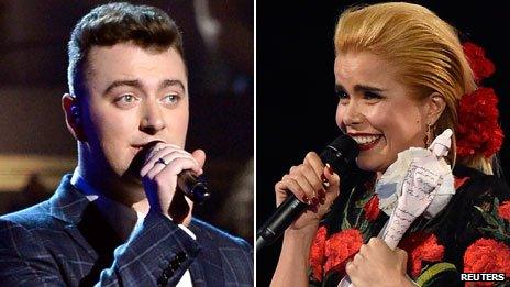 Sam Smith and Paloma Faith