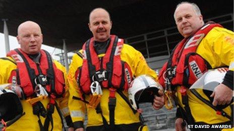 Derek Pusey, Leonard Walters and Clive Williams