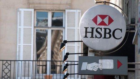 HSBC logo in paris