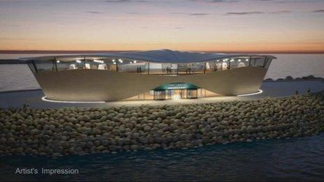 Artist impression of the lagoon