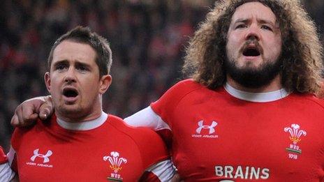 Shane Williams and Adam Jones