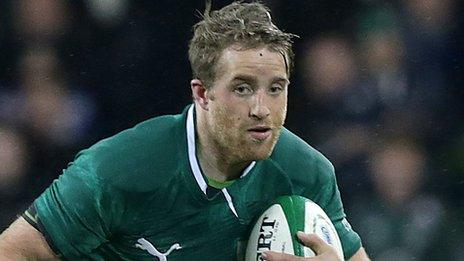 Ireland winger Luke Fitzgerald