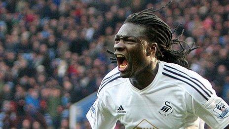 Swansea City striker Bafetimbi Gomis