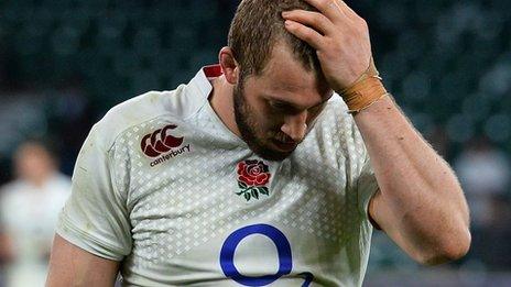 Chris Robshaw leads off England