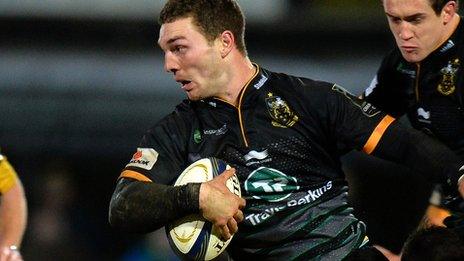 George North in action for Northampton