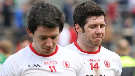 Mattie Donnelly and Sean Cavanagh of Tyrone