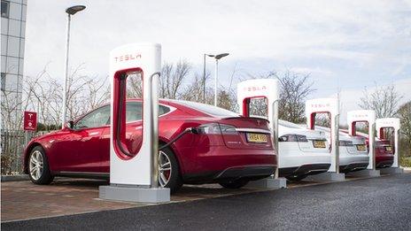 Tesla fast-charge station